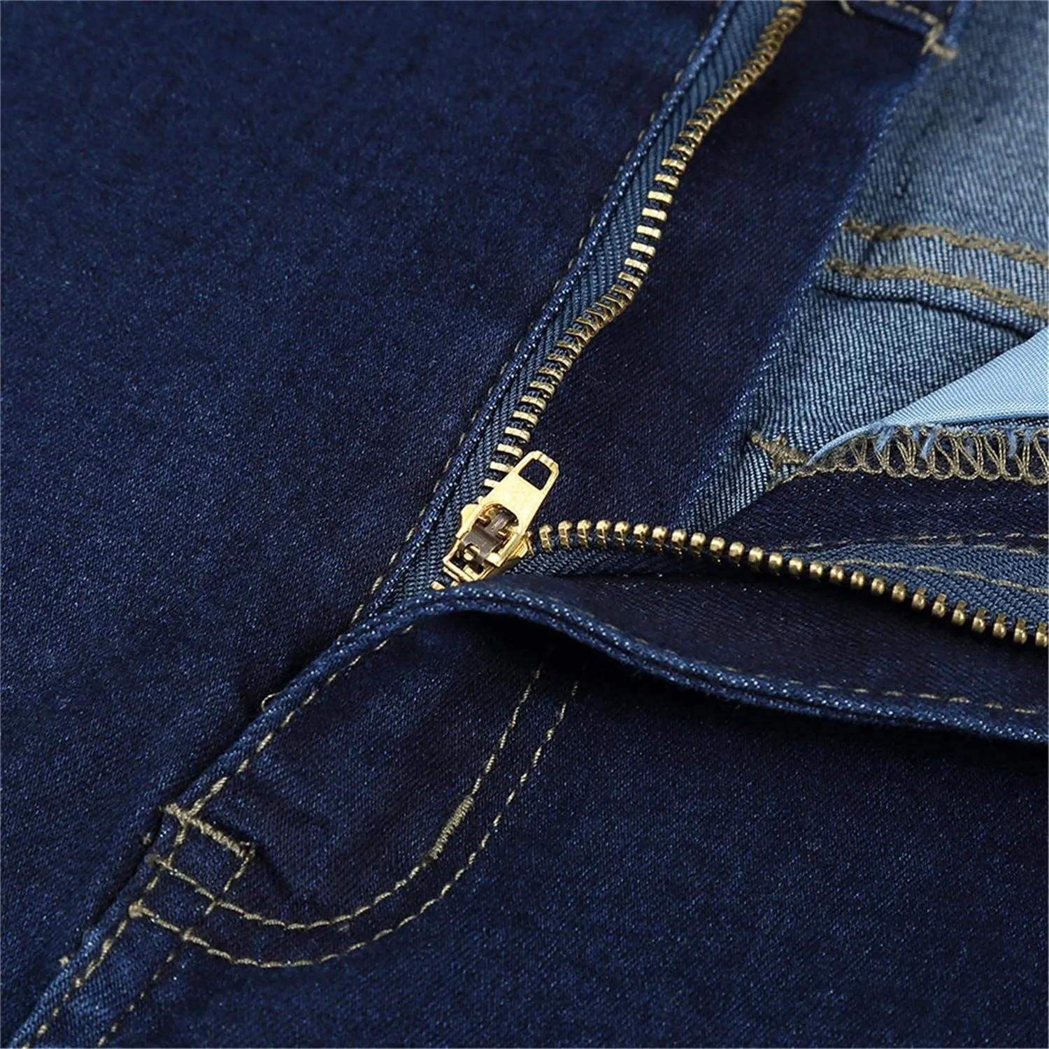 Women's Sexy Stretch Pants Skinny Slim Pencil Jeans High Waisted Jegging Trousers with Pockets Zipper