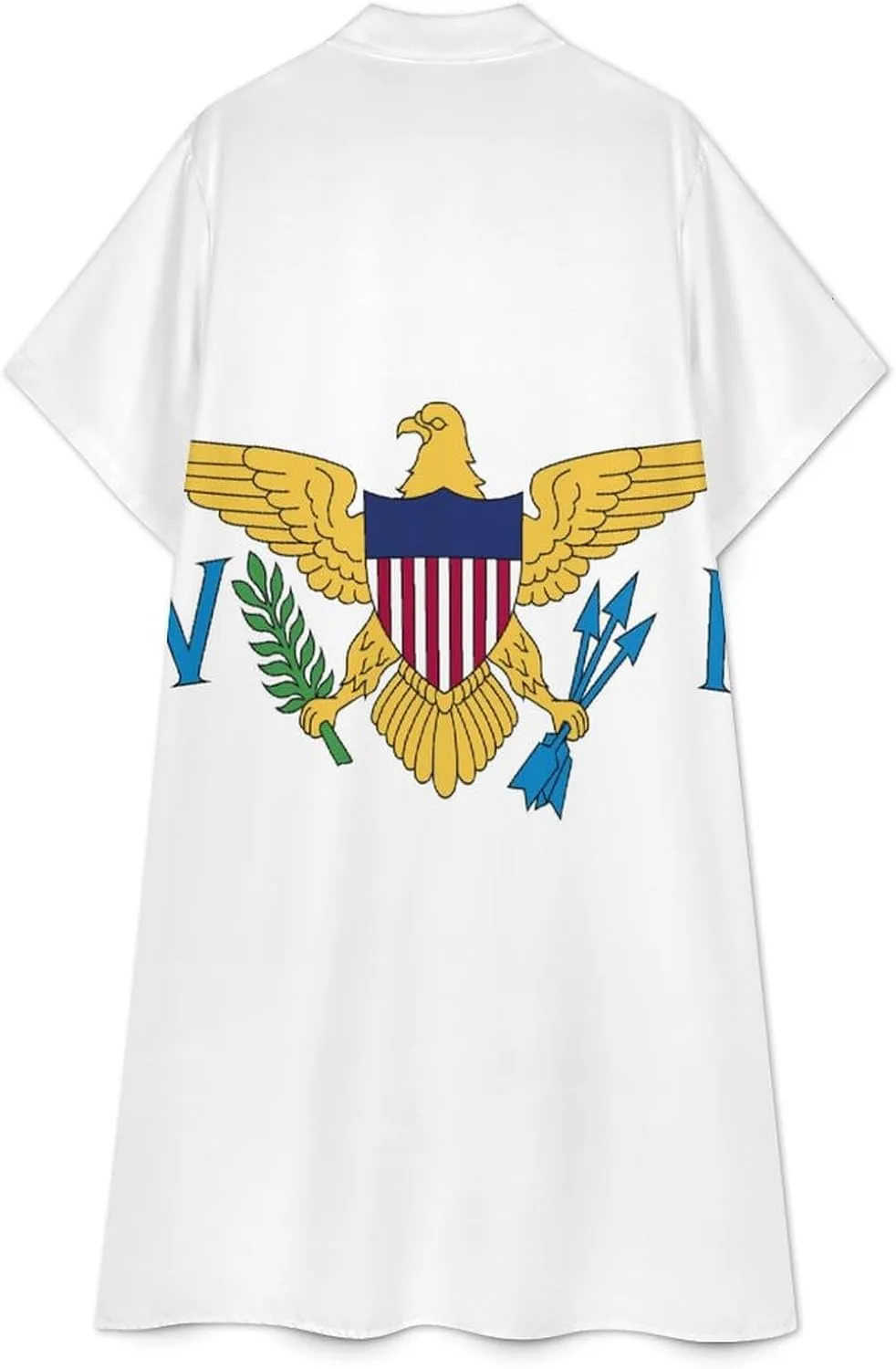 Women's Short Sleeve Collared Simple Button Down Shirt Dress 2025 Summer British Flag Long Dresses