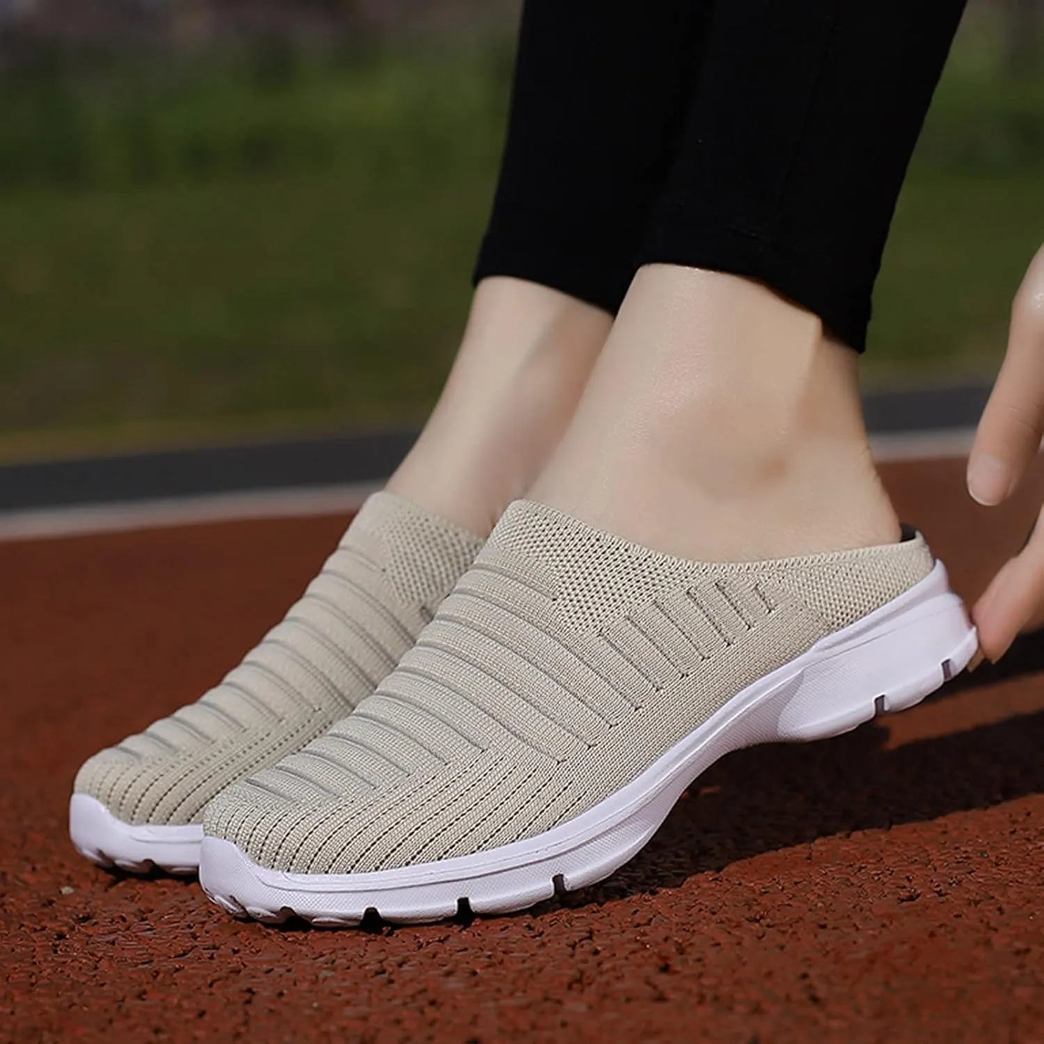 Womens Slip On Sneakers Casual Comfortable Walking Shoes Lightweight Canvas Flats Breathable Mesh Non Slip Loafers