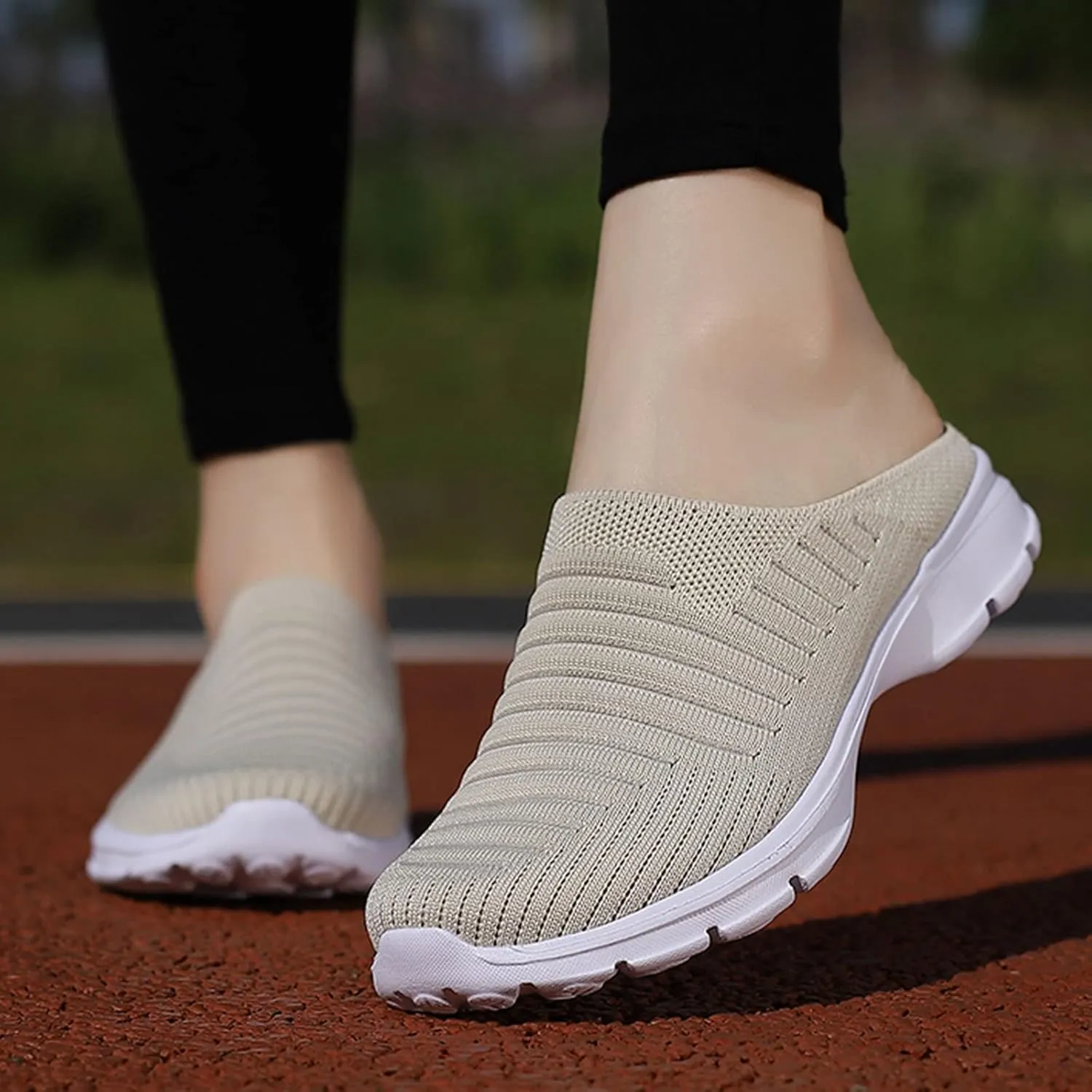 Womens Slip On Sneakers Casual Comfortable Walking Shoes Lightweight Canvas Flats Breathable Mesh Non Slip Loafers