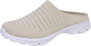Womens Slip On Sneakers Casual Comfortable Walking Shoes Lightweight Canvas Flats Breathable Mesh Non Slip Loafers
