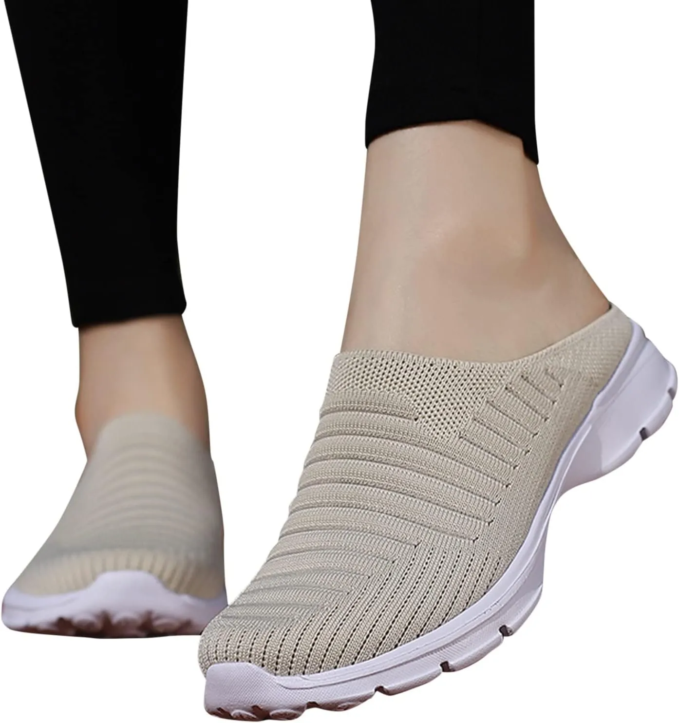 Womens Slip On Sneakers Casual Comfortable Walking Shoes Lightweight Canvas Flats Breathable Mesh Non Slip Loafers