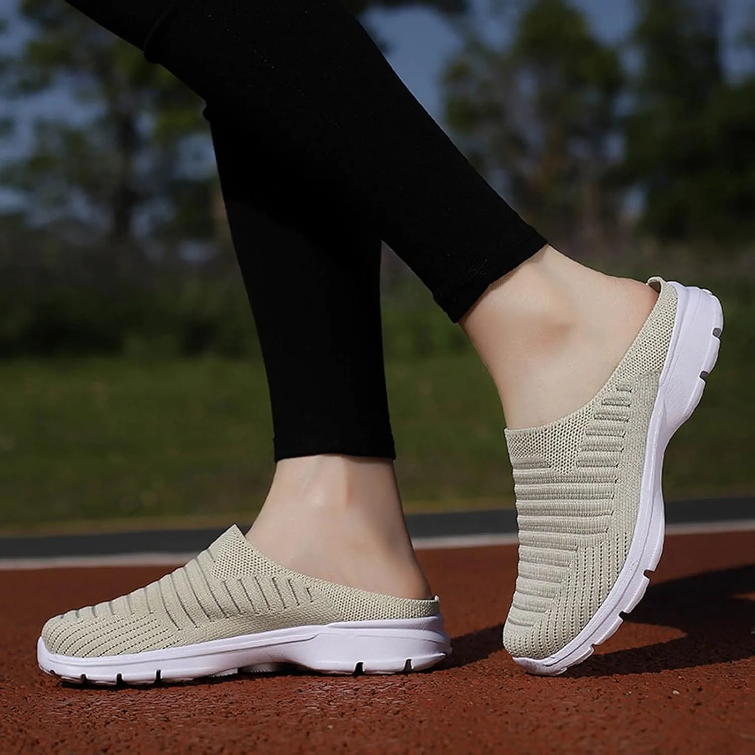 Womens Slip On Sneakers Casual Comfortable Walking Shoes Lightweight Canvas Flats Breathable Mesh Non Slip Loafers