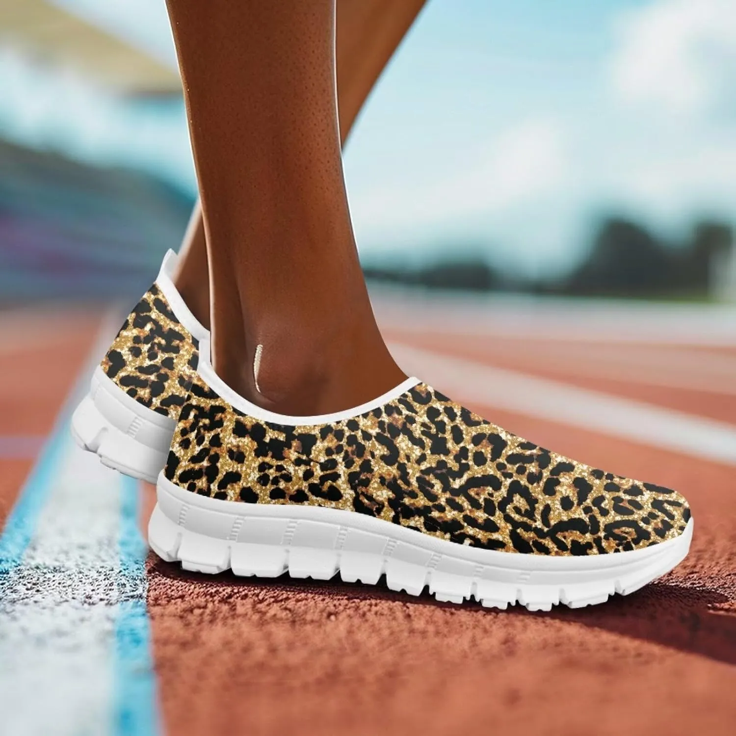 Womens Walking Shoes Slip on Loafers Tennis Shoes Casual Mesh Running Sneakers