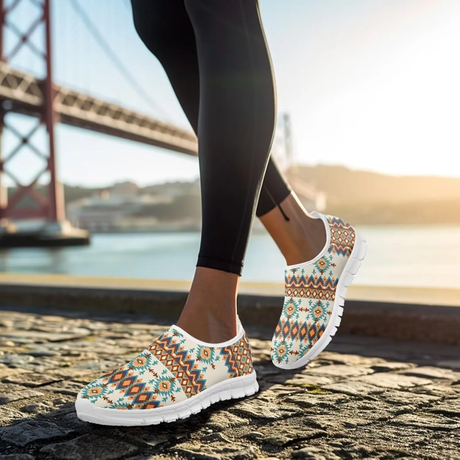 Women's Walking Shoes Sneakers Mesh Slip on Loafers Running Shoes Flats Footwear