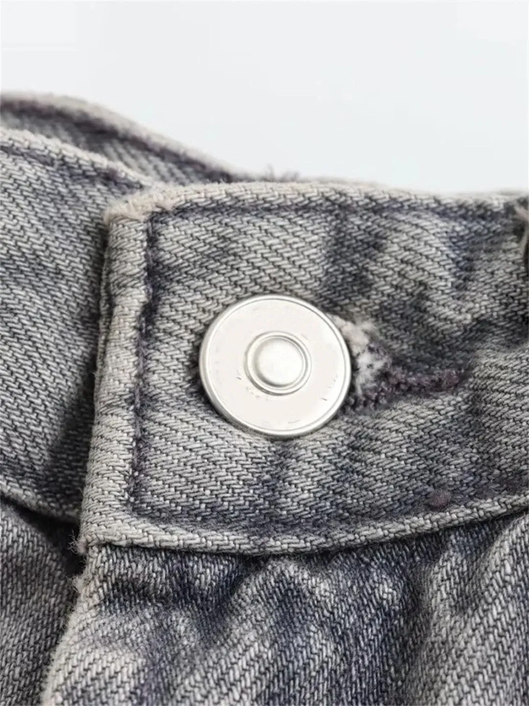 Women's Wide Leg Jeans Casual High Waist Fashion Straight Leg Jeans with Pockets