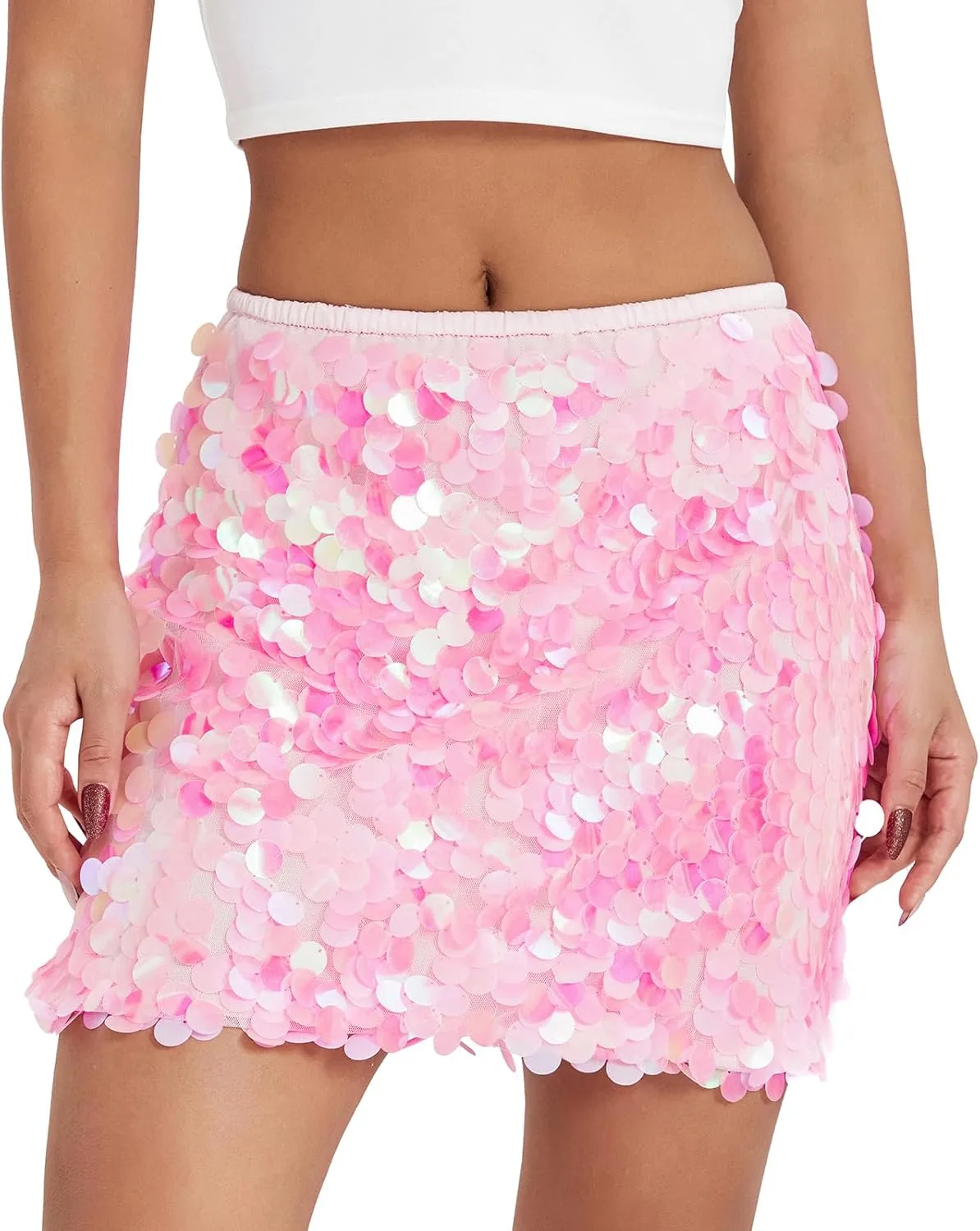 Women's Y2k Ruffle Mini Skirt Lace Hem Mid-Rise Pleated Floral Short Skirts A-line Layered Half Slip Skirt