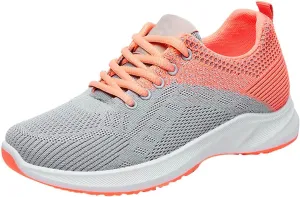 Work Out Shoes Gym for Women Comfortable Lace up Walking Shoes Lightweight Air Cushion Running Sneakers Arch Support Orthopedic Sneakers