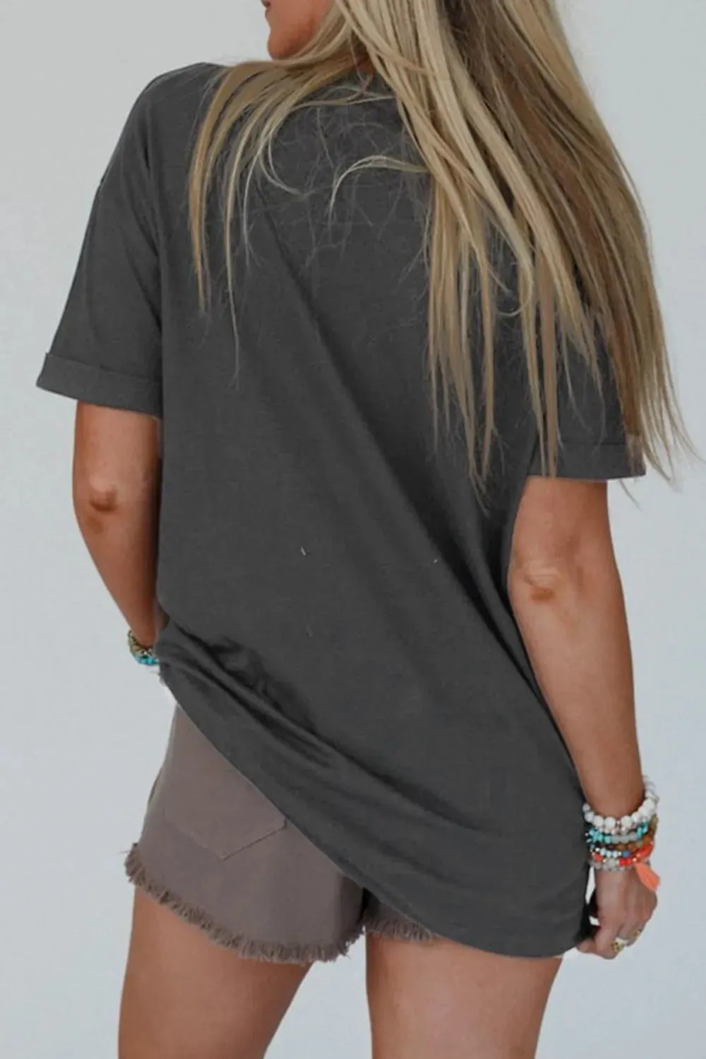YALL Cowboy Boots Graphic Short Sleeve T-Shirt for Women