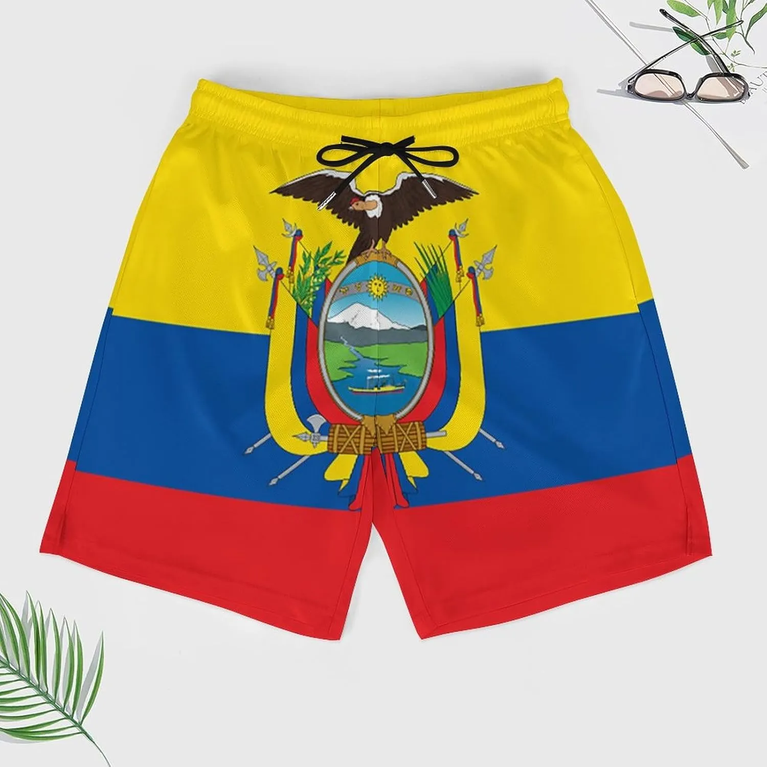 Zakqeik Italian Flag Mens Swim Trunks Quick Dry Swim Shorts with Pockets Funny Beach Shorts