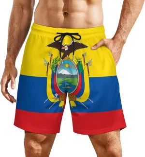 Zakqeik Italian Flag Mens Swim Trunks Quick Dry Swim Shorts with Pockets Funny Beach Shorts