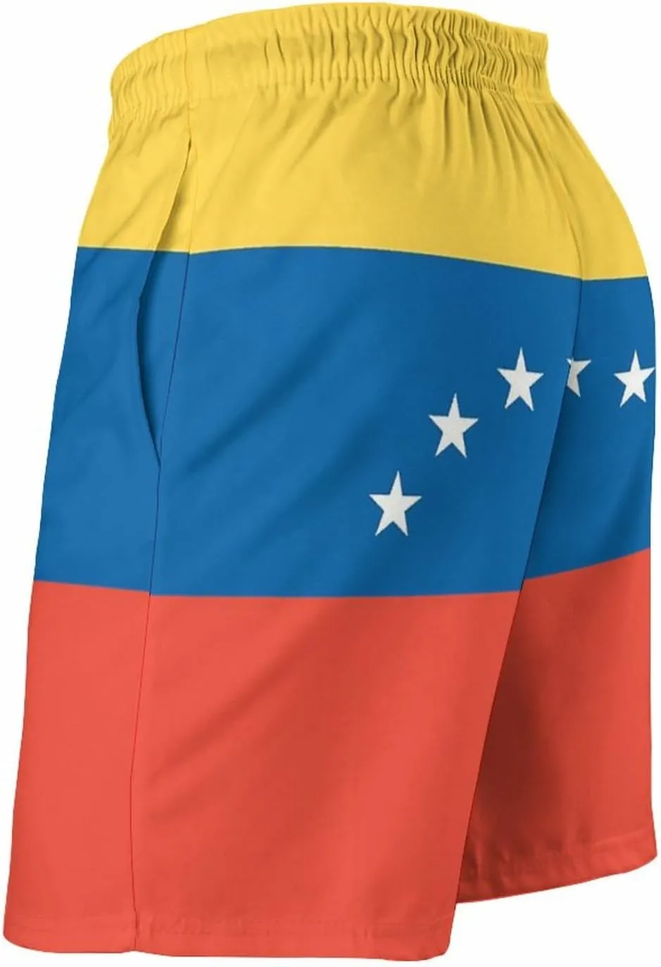 Zakqeik Men's Summer Missouri State Flag Swim Trunks Quick Dry Surf Boardshorts Bathing Suit Shorts with Pockets