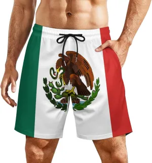 Zakqeik Men's Summer Texas Flag Swim Trunks Quick Dry Surf Boardshorts Bathing Suit Shorts with Pockets
