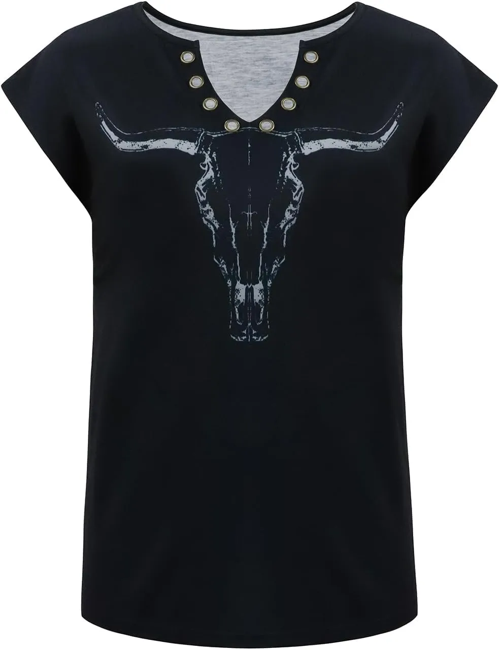Zyyfly Womens Cap Sleeve Tank Tops V Neck Graphic Summer Shirts Loose Fit